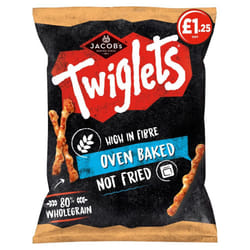 Jacob's Twiglets Original Snacks 105g ( pack of 12 )