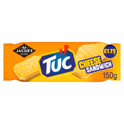 Jacob's TUC Cheese Sandwich Biscuits 150g ( Pack of 12 )