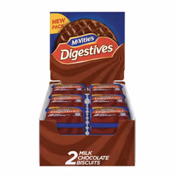 Mcvities Milk Chocolate Digestives 2 Packs Box Of 24