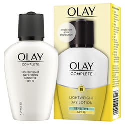 Olay 3-In-1 Lightweight Day Fluid Sensitive SPF15 Essentials Complete Care 100ml