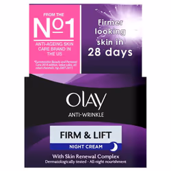 Olay Anti-Wrinkle Firm & Lift Night Cream With VitaminB3 E B5 & Green Tea 50ml