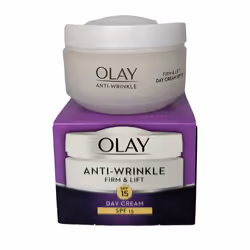 Olay Anti-Wrinkle Firm & Lift SPF 15 Anti-Ageing Day Cream Moisturiser - 50ml