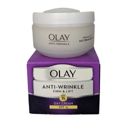 Olay Anti-Wrinkle Firm & Lift SPF 15 Anti-Ageing Day Cream Moisturiser - 50ml