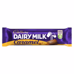 Cadbury Dairy Milk Caramel Chocolate Bar 45g (Pack of 48)