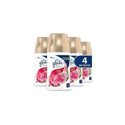 Glade Automatic Spray Refill, Air Freshener, Luscious Cherry & Peony Fragrance, Stock Size of 4 Refills 270ml