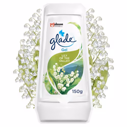 Glade Solid Gel Lily of the Valley Air Freshener 150g (Pack of 8)