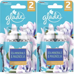 4 x Glade Sense and Spray Refill 18ml - Sea Minerals & Magnolia