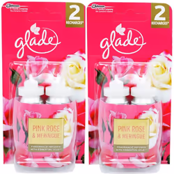 4 x 18ml Glade Sense and Spray Refill - Pink Rose & Meringue