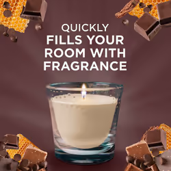Glade Jar Candle Small, Scented Candles, Pack of 6, Honey & Chocolate, 30 Hour Burn Time, 129 g