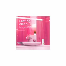Touch & Fresh Air Freshener Holder and Refill, Touch Activated Odour Eliminator for Bathroom & Home, Tropical Blossoms, 1 Starter Kit, (1 x Holder and