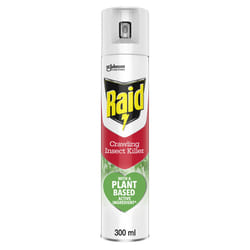 Plant Based Crawling Insect Killer, Aerosol Bug Spray For Indoor Use, Kills and Controls Spiders, Silver Fish, Moths, Crickets, Fleas and Ants, 300 ml