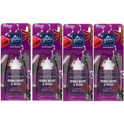 4 x 18ml Glade Sense and Spray Refill - Merry Berry & Wine