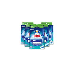Fresh Discs Blue Starter Kit, Long-Lasting Gel Toilet Bowl Cleaner, Fights Stains & Limescale, Blue Water Effect, Azure Lagoon Scent, Pack of 5 (5 x