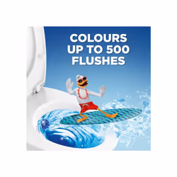 Fresh Discs Blue Starter Kit, Long-Lasting Gel Toilet Bowl Cleaner, Fights Stains & Limescale, Blue Water Effect, Azure Lagoon Scent, Pack of 5 (5 x