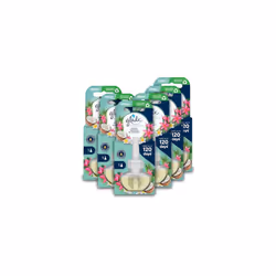 Plug in Air Freshener Refill, Electric Scented Oil Room Air Freshener, Tropical Blossoms, Pack of 6 (6 x 20ml)