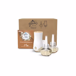 Plug in Air Freshener Holder and Refill, Electric Scented Oil Room Air Freshener, Sandalwood & Jasmine, 1 Holder and 3 Refill ...
