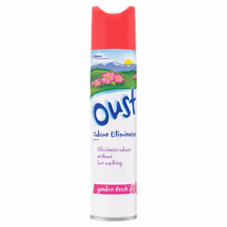 Oust Odour Eliminator Aerosol Garden Fresh Air Freshener 300ml (Pack of 12)