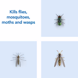 Fly, Wasp & Mosquito Killer with Eucalyptus Aroma Oil, Fly Killer Spray For Indoor Use, Pack of 6 (6 x 300ml)