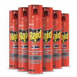 Ant & Cockroach Killer, Insect Killer For Indoor Use, Long Lasting Protection for the Home, Pack of 6 (6 x 300ml)