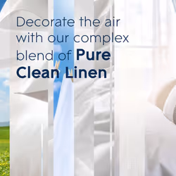 Touch & Fresh Air Freshener Refill, Touch Activated Odour Eliminator for Bathroom & Home, Clean Linen, Pack of 12 (12 x 10ml)