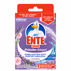 WC-Ente 312189, WC (toilet), Toilet gel discs, Gel, Pump, Lavender, Blue, Violet, White