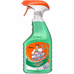 Mr Muscle Window & Glass Cleaner, Advanced Power Cleaning Spray for Streak Free Shine, 750 ml (Pack of 6)