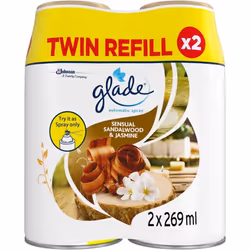 2 x Glade Automatic Spray Refill 269ml -Sensual Sandalwood & Jasmine