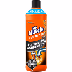 Mr Muscle Power Gel Drain Unblocker 1L, Pack of 6