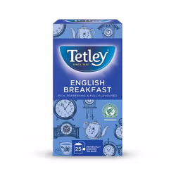 Tetley English Breakfast Tea Bags Individually Wrapped and Enveloped (