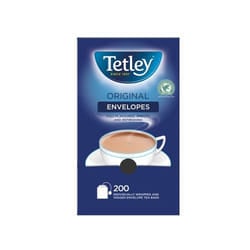 Tetley Orignal Tea Bags Indivually Wrapped and Enveloped (Pack 200) -