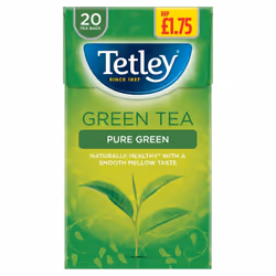 Tetley Pure Green Green Tea 20 Tea Bags 40g ( pack of 4 )