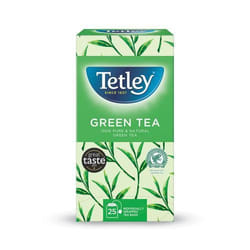 Tetley Pure Green Tea Bags Indiviually Wrapped and Enveloped (Pack 25)