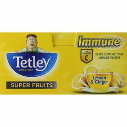 Tetley Super Fruits Immune Lemon & Ginger, 20 Tea Bags