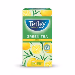Tetley Green Tea With Lemon Tea Bags Individually Wrapped and Envelope