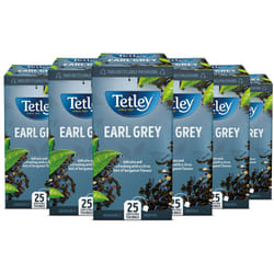 Earl Grey Tea, Black Tea, 150 Teabags, Pack of 6 x 25