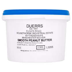 Duerr's Smooth Peanut Butter Tub - 1x2.5kg