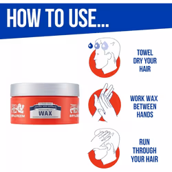 6 x 75ml Brylcreem Styling Hair Wax Controlled Strong Hold
