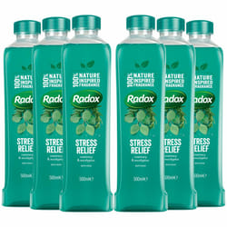 Radox 100% Nature Inspired Fragrance Bath Soak, Stress Relief, 6 Pack