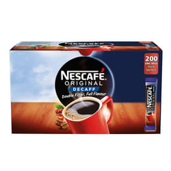 NESCAFÃ Original Instant Decaffeinated Coffee Stick Packs, Box of 200