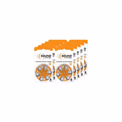 Sound Energy Hearing Aid Batteries, Size 13, Pack of 60 - Amazon Exclusive