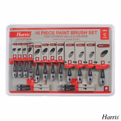 Harris Smoothglide Paint Brush Soft Grip Handle Smooth Finish 16 Piece