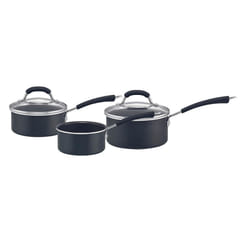 Prestige Super Tough Easy Clean Saucepan Set Non Stick Cookware - Pack of 3