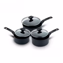 Prestige 9x Tougher Saucepan Set Dishwasher Safe Induction Cookware - Pack of 3