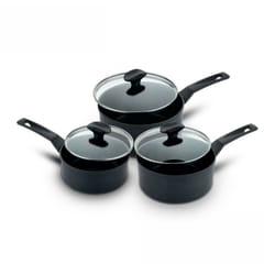Prestige 9x Tougher Saucepan Set Dishwasher Safe Induction Cookware - Pack of 3
