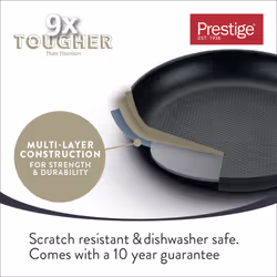 Prestige 9x Tougher Pancake Pan 24cm Non Stick Frying Pan Induction Pans