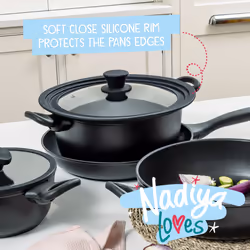Prestige Stackable Pots and Pans Set, Non Stick Induction Dishwasher Safe, 4 Pce - Additional view 6