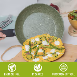 Prestige Eco Frying Pans Non Stick Induction 3 Piece Cookware Set - 20/24/28 cm