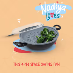 Prestige Wok Pan with Silicone Insert 4 in 1 Non Stick Cookware Set - 26 cm