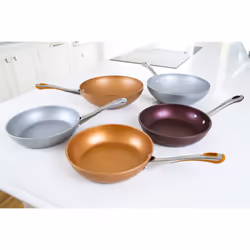 Prestige Prism Fry Pan in Silver Aluminium - Induction Suitable Cookware - 30 cm