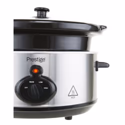 Prestige Slow Cooker Steel Small Kitchen Appliance Cooking Equipment - 3.5 L